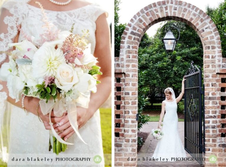 White bridal bouquet