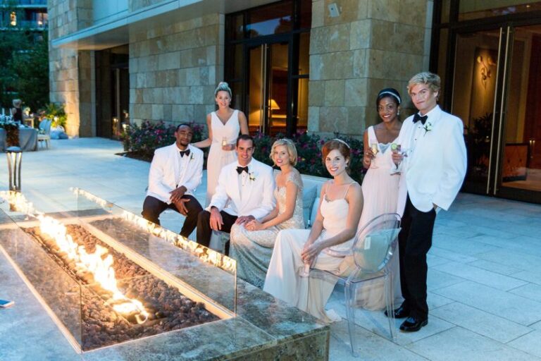 Bride and groom at Umstead Hotel and Spa