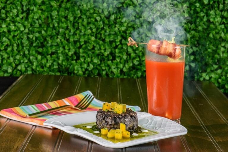 Bloody Mary with bacon