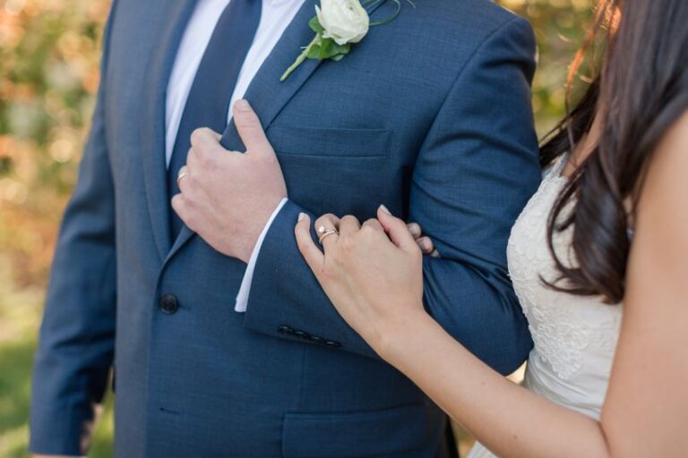 Bride and Groom arm in arm Jamie Blow Photography