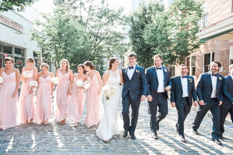 Blush and navy wedding in downtown raleigh wedding at market hall Missy Loves Jerry Photography_1