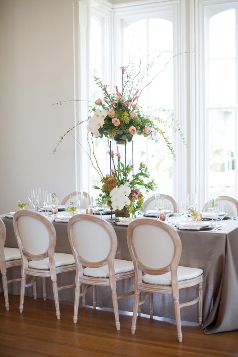 Elegant Tablescape by University Florists at Merrimon Wynne KMJ