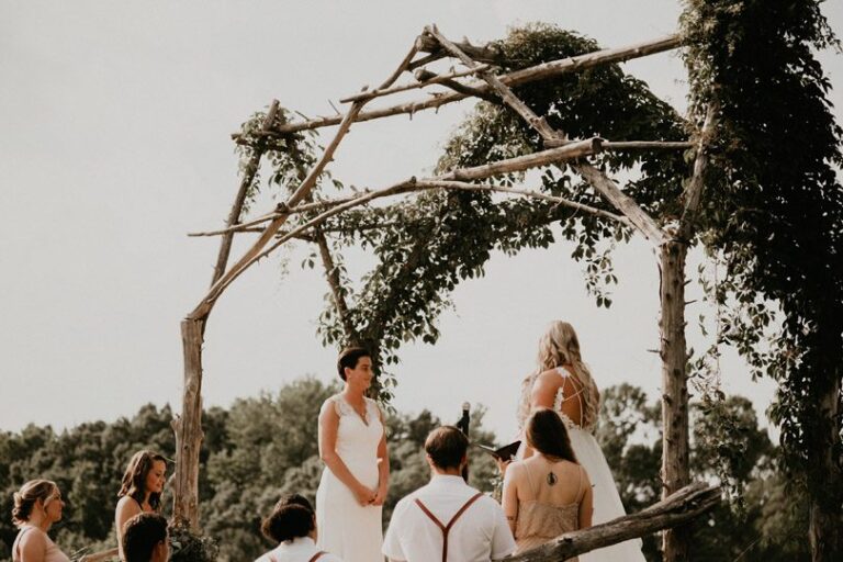 two brides say i do at Iron Horse by Trek and Bloom.
