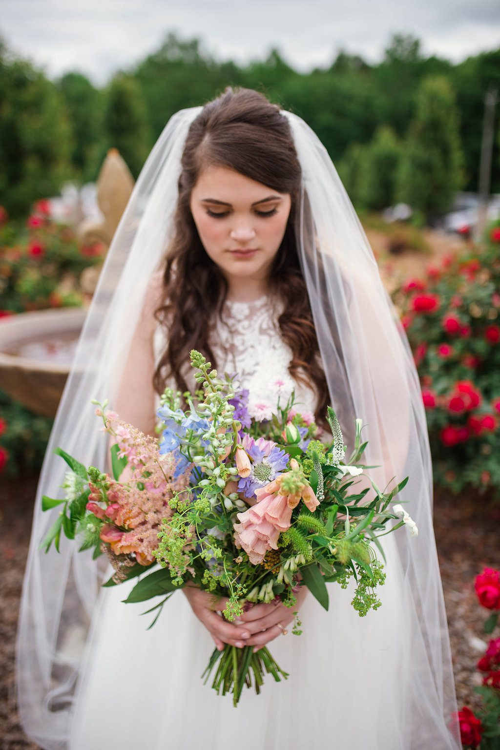Bridal bouquet by Raleigh Florist Bowerbirds at The Bradford, Raleigh Wedding Venue, Johanna Dye