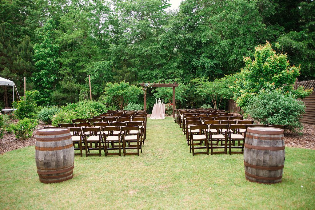 Outdoor Ceremony at The Bradford, Raleigh Wedding Venue, Johanna Dye