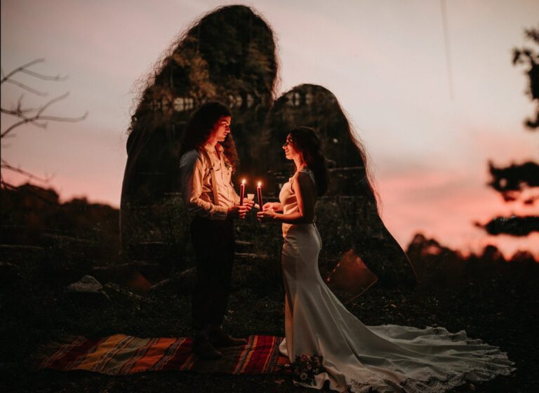 Candles at Sunset Tips on Wedding Photography Poses for Men from Durham, NC Photographer Mark Maya 