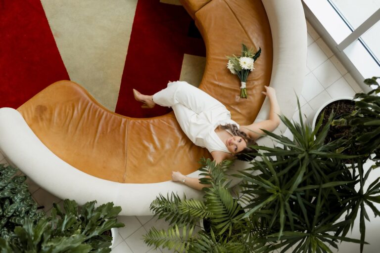 Ariel Shot Bridal Portraits at The Durham Hotel by Richard Barlow Photography