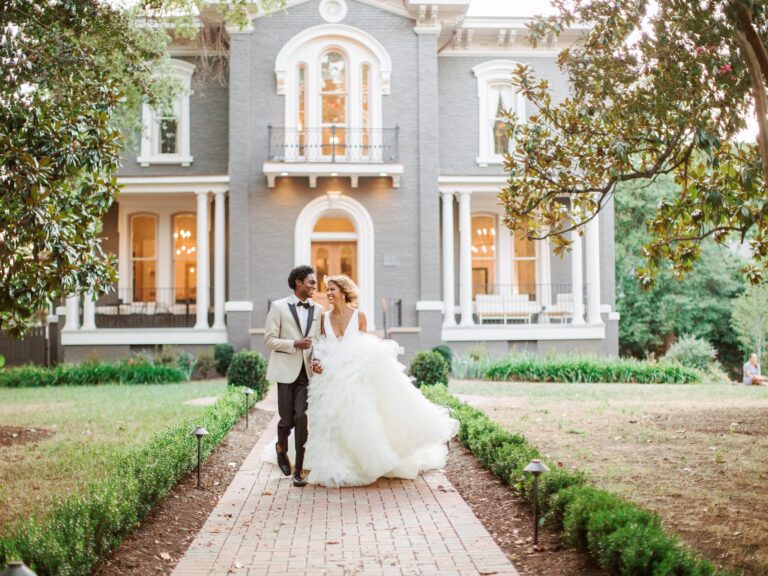 Heights House White of Raleigh Rivini Rita Vinieris Wedding Dress Heart of NC Weddings 2022 Cover Reveal Jillian Knight