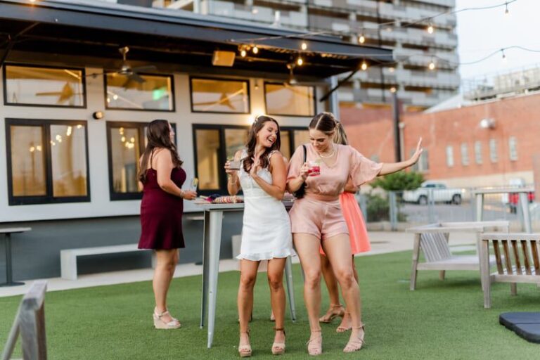 Bachelorette party boudoir photography group photo