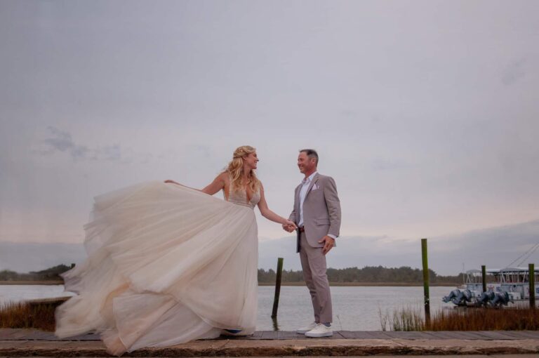 coastal beach wedding Beaufort NC