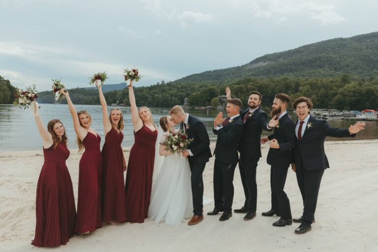 Rumbling Bald Resort lakeside mountain wedding