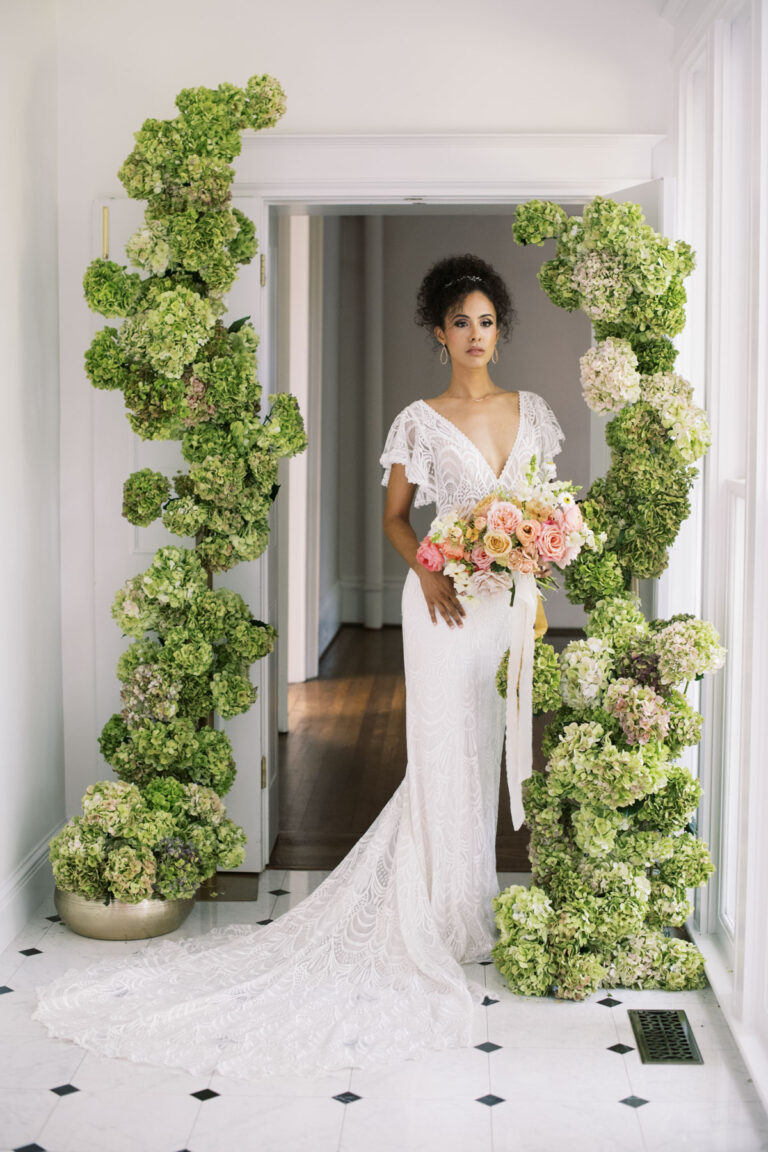 Bowerbird Flowers green hydrangea wedding design