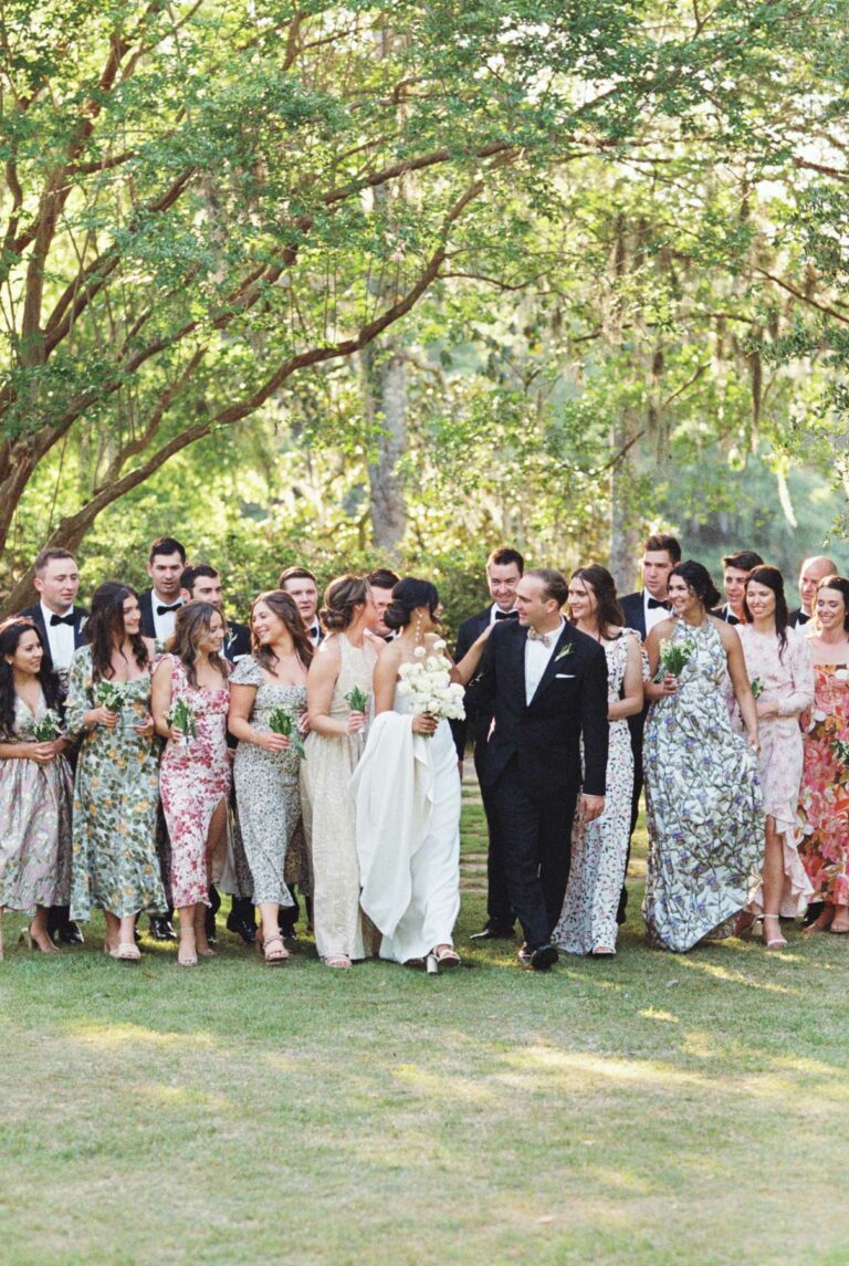 coastal wedding in Wilmington NC Airlie Gardens
