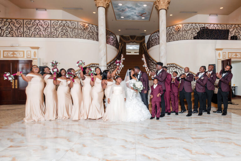 Bridal party fun photography