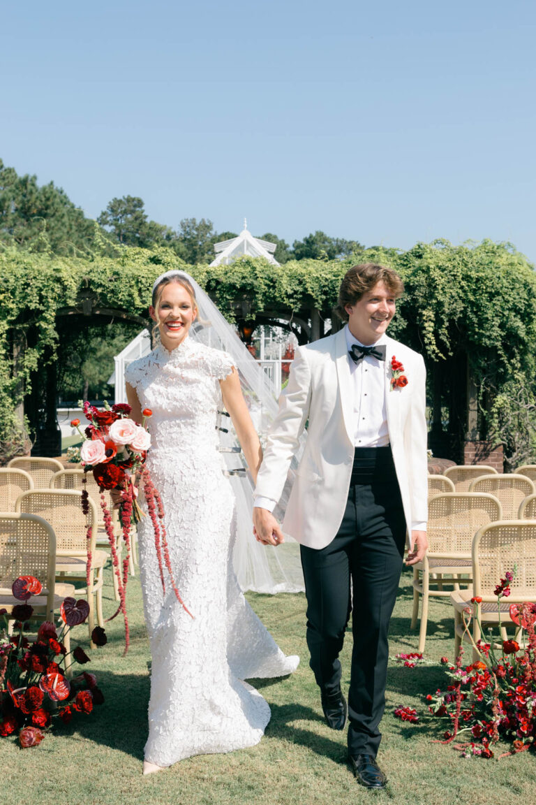 berry red wedding flowers