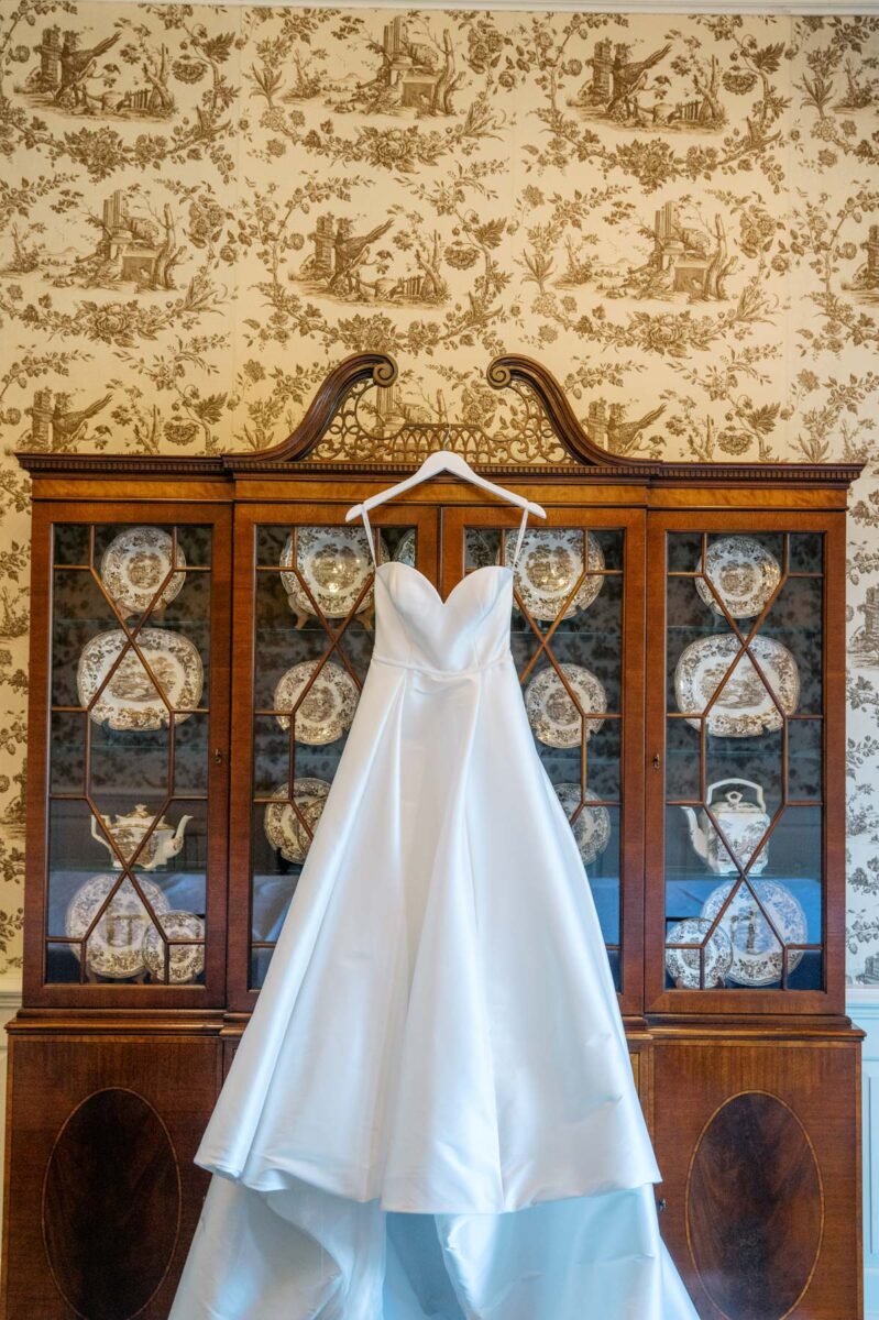 Classic silk wedding dress
