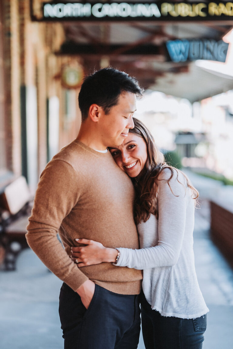 Cute downtown couples photos