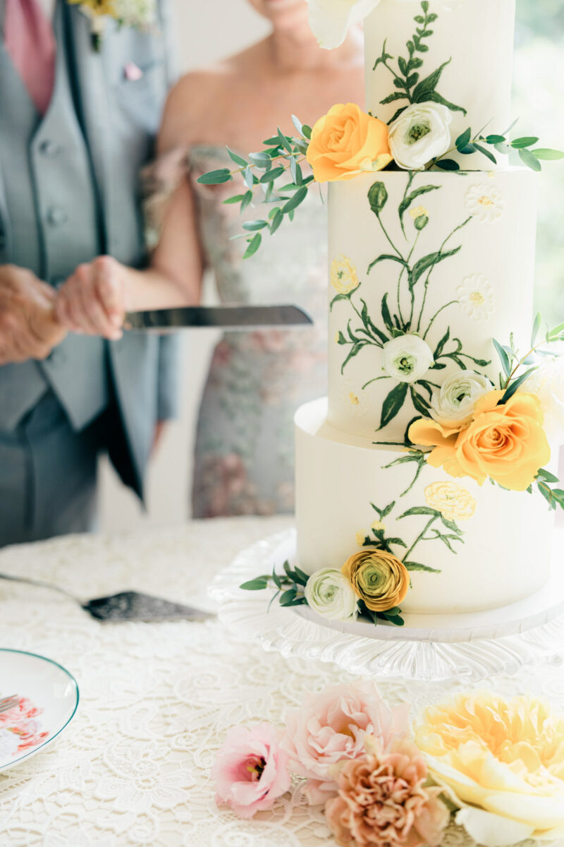 Triangle NC wedding cake