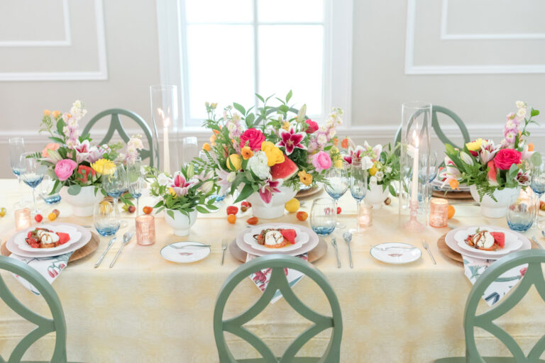 Summer wedding decor