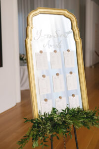 Chic modern seating chart for weddings