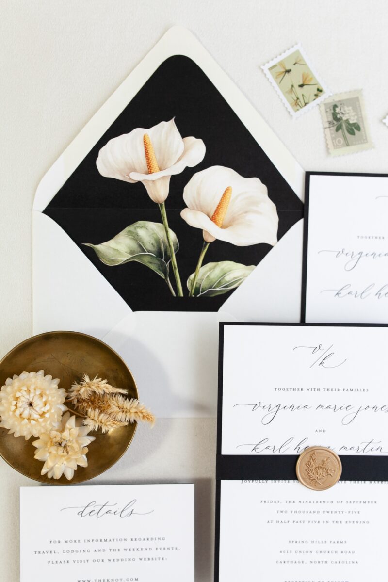 Modern wedding invites NC