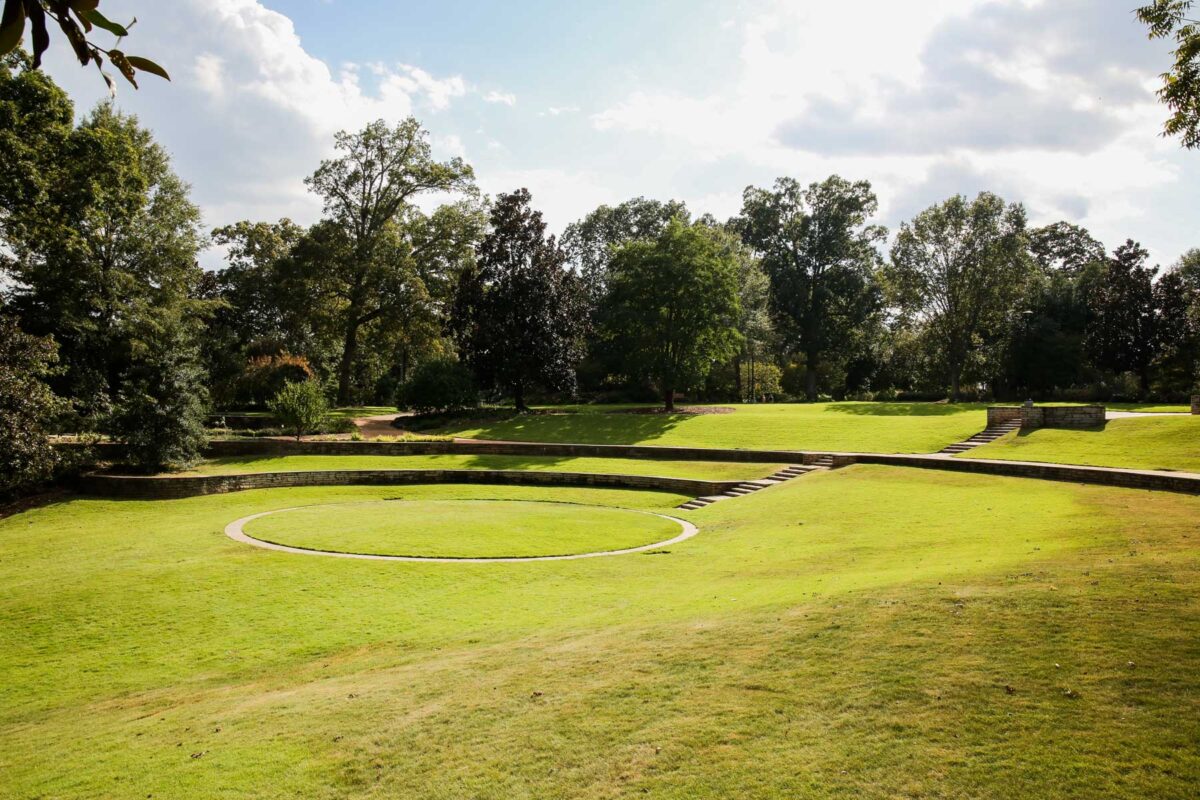 Outdoor ceremony space in Raleigh NC