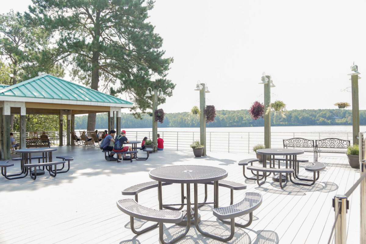 Outdoor reception spaces