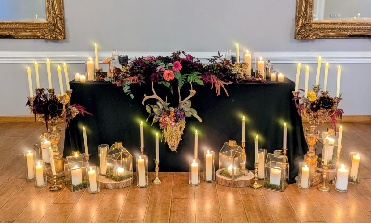 Custom wedding floral design in NC