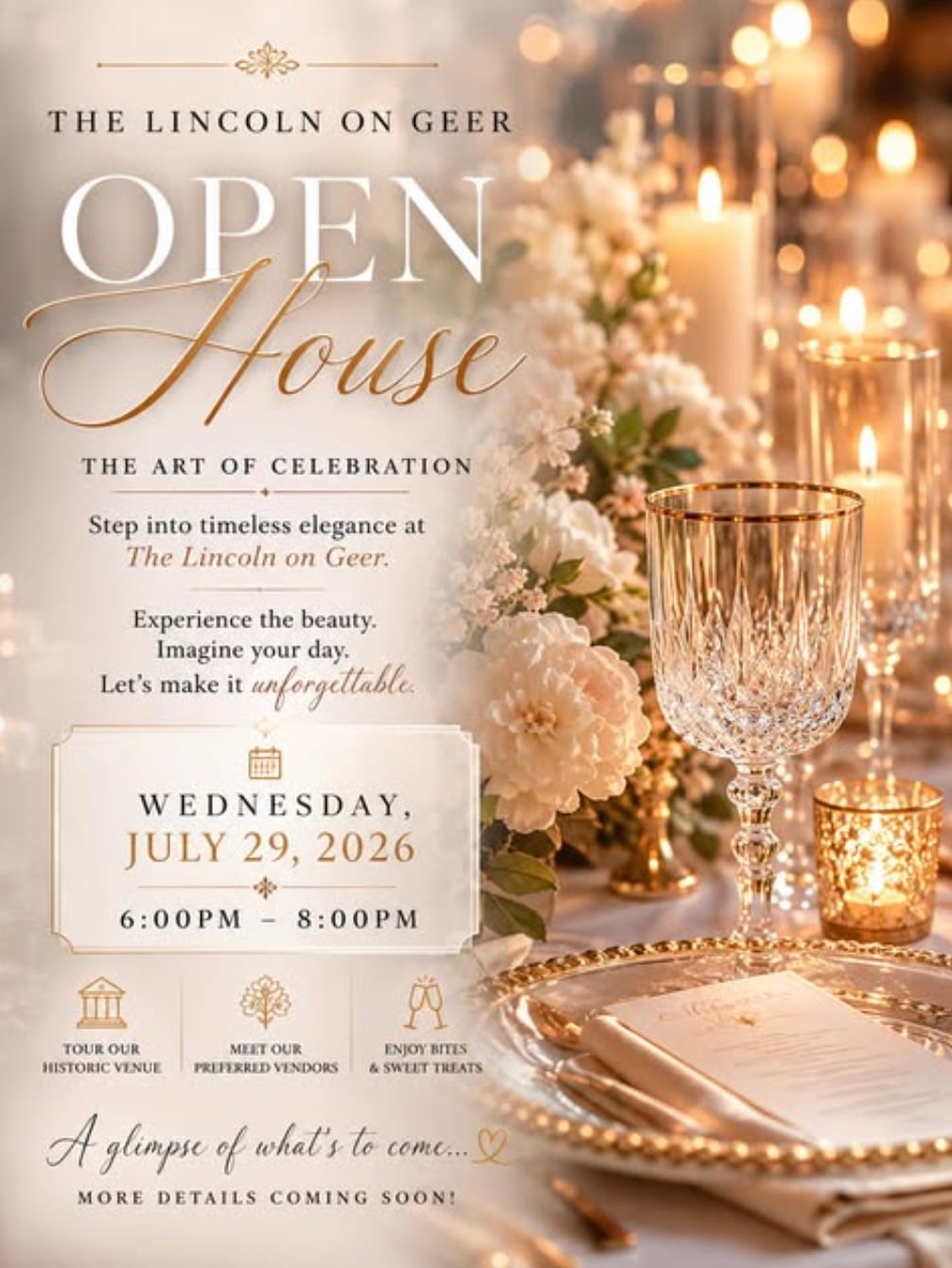 Downtown Durham wedding open house