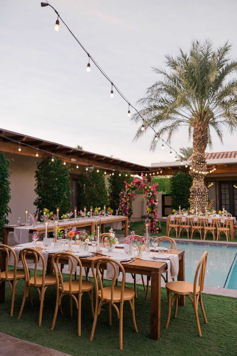 Coastal wedding floral decor