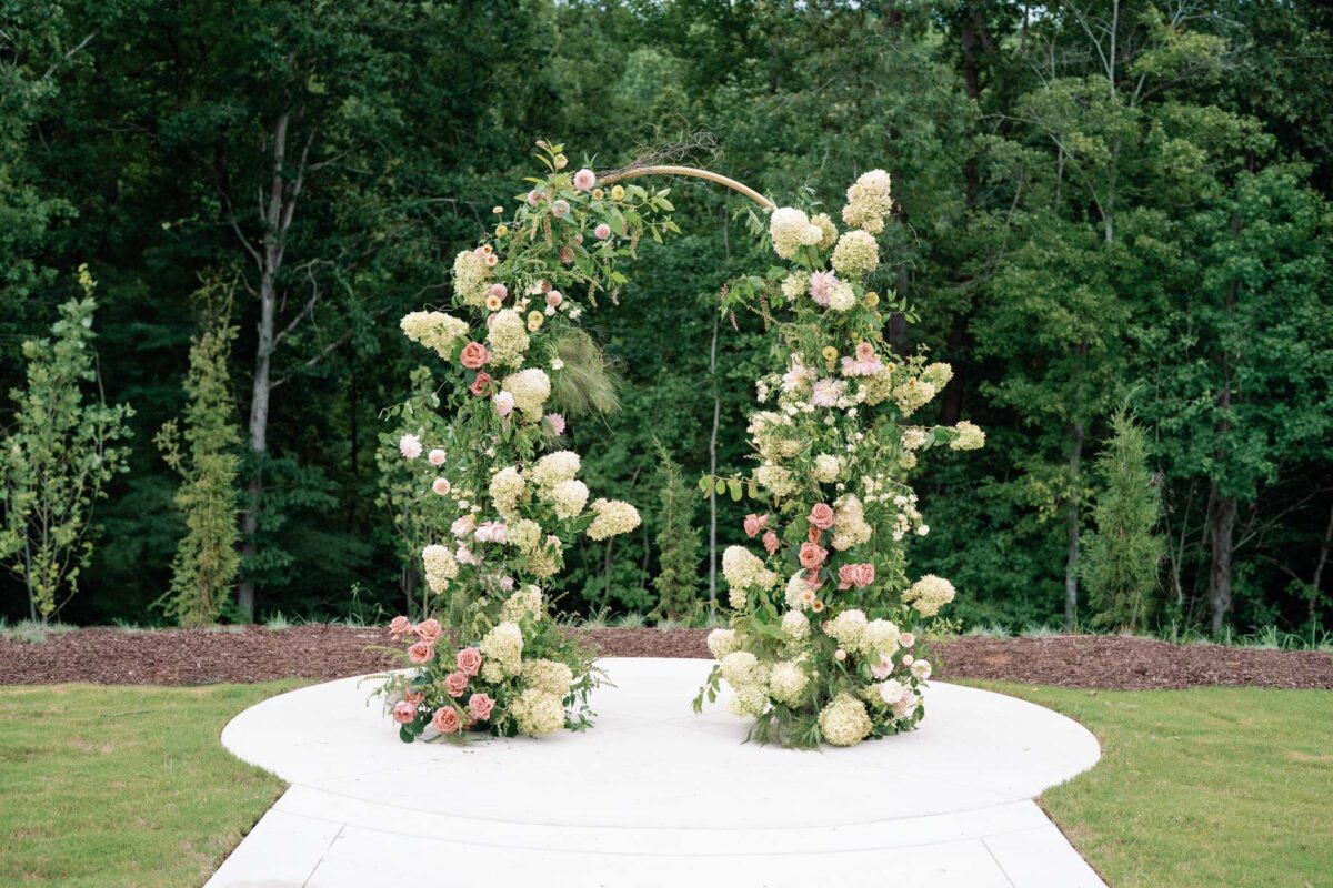 Flower arches in Triangle NC