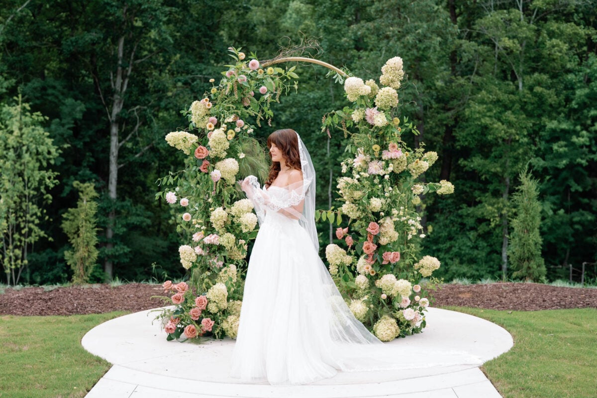 Flower arches in Hillsborough NC