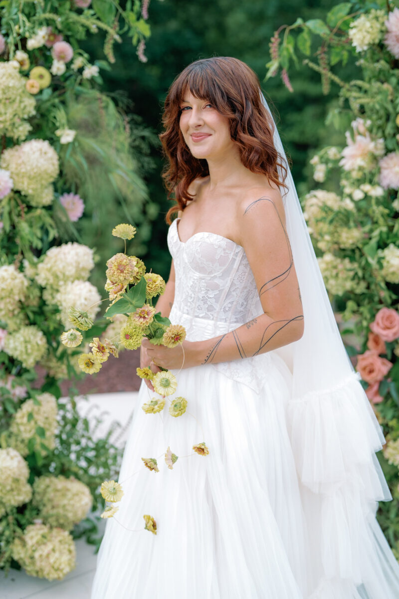 Wildflower wedding florals in NC