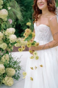 Non traditional wedding florals