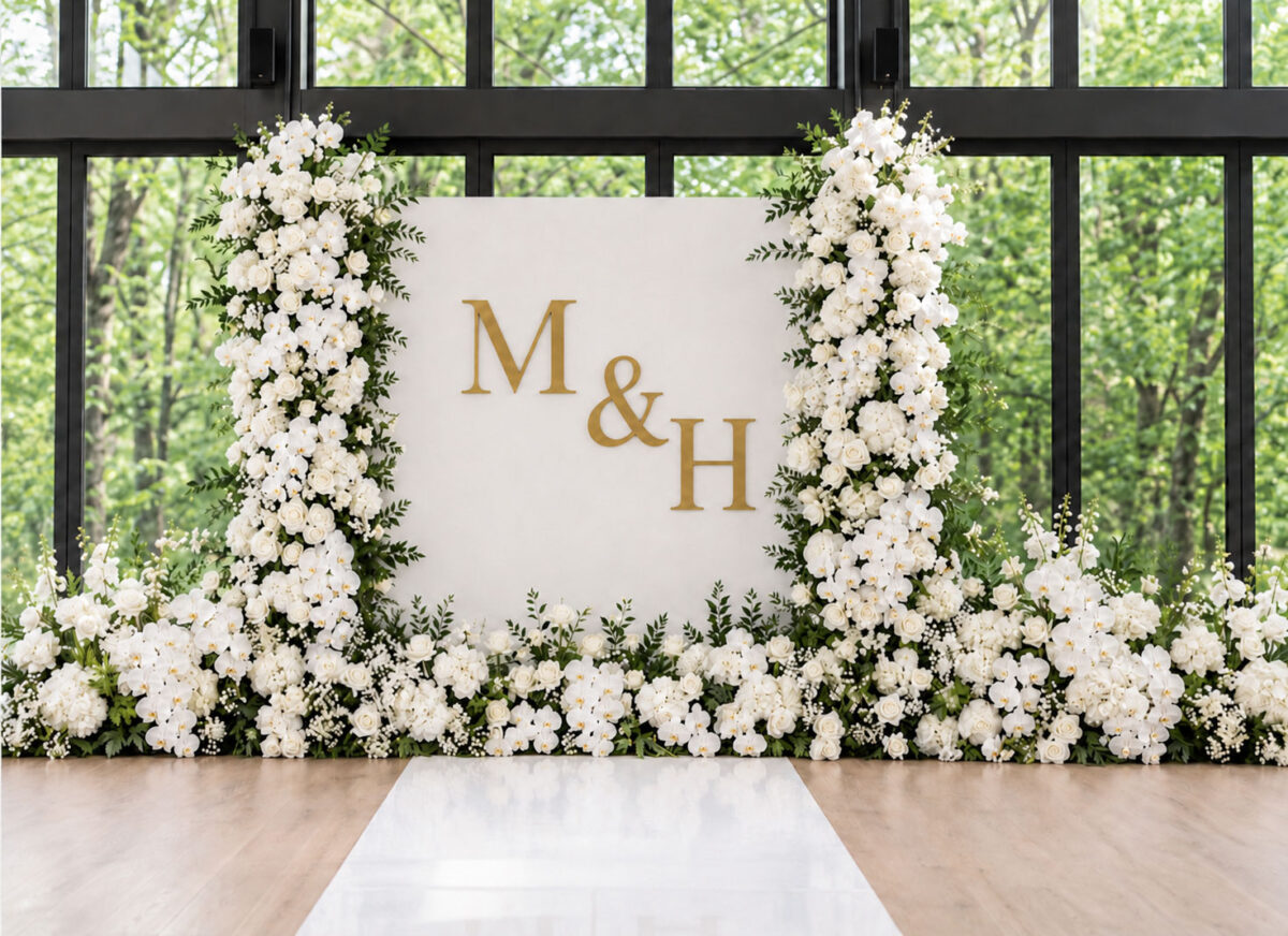 Beautiful floral wedding decor