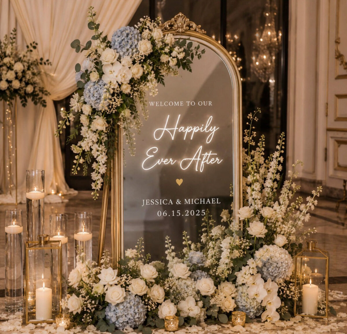 Picturesque wedding decor