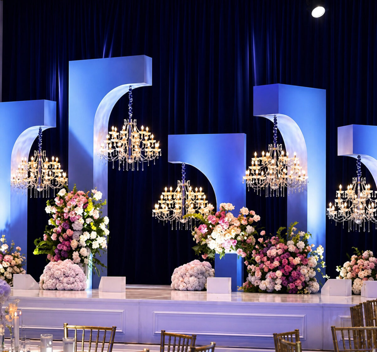 Multicultural wedding decor in Cary NC